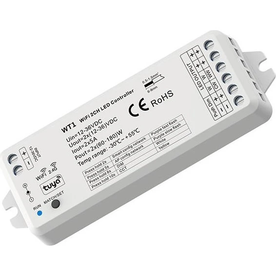 LEDlife rWave CCT Controller - Tuya Smart, 12V/24V (60W/120W)