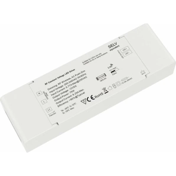 LEDlife rWave 75W dæmpbar strømforsyning - 24V DC, 3,125A