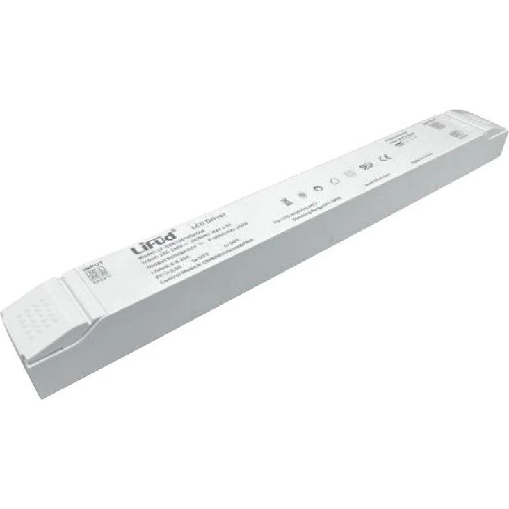 Lifud 75W DALI-dæmpbar strømforsyning, 24V DC, 3.125A, IP20