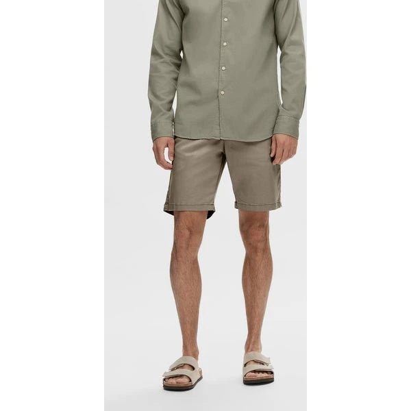 Slhslim Miles Flex Shorts Noos - Chinoshorts i vævet bomuld