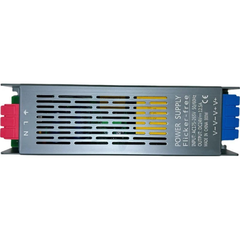 300W 24V DC Strømforsyning, 12,5A, IP20 Flicker Free