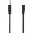 Nedis 3 m Stereo Minijack-kabel 3,5 mm, sort