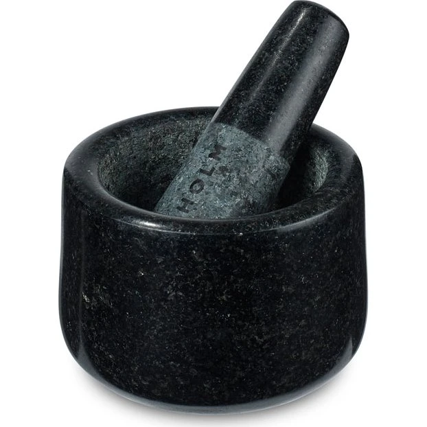 Holm Morter i Granit Ø12x8cm med støder