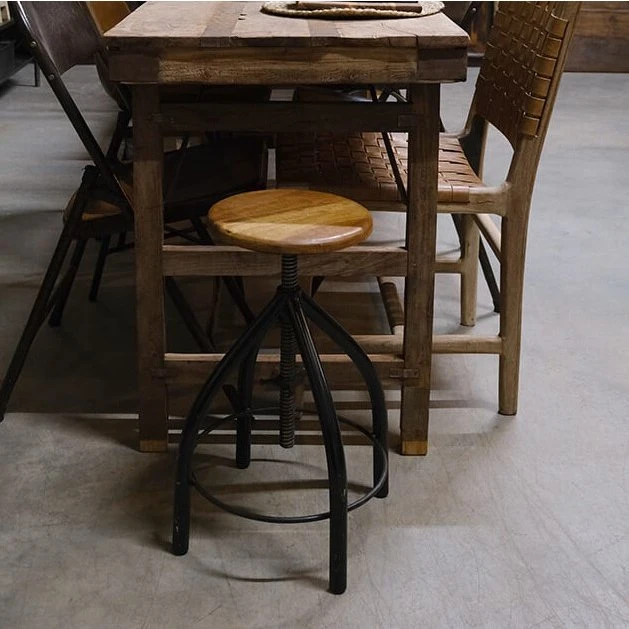 Trade Mark Living Spin drejeskammel med genbrugstræ