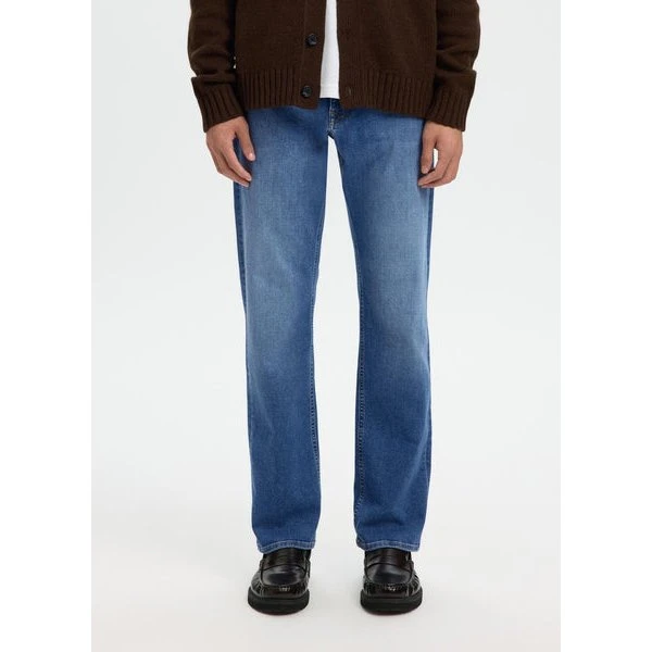 SLH196 Straight Cleo Flex MB 616 Jeans i Stone Wash