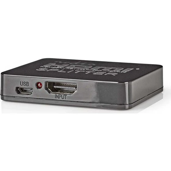 Nedis 2-port HDMI-splitter 4K@30Hz, sort