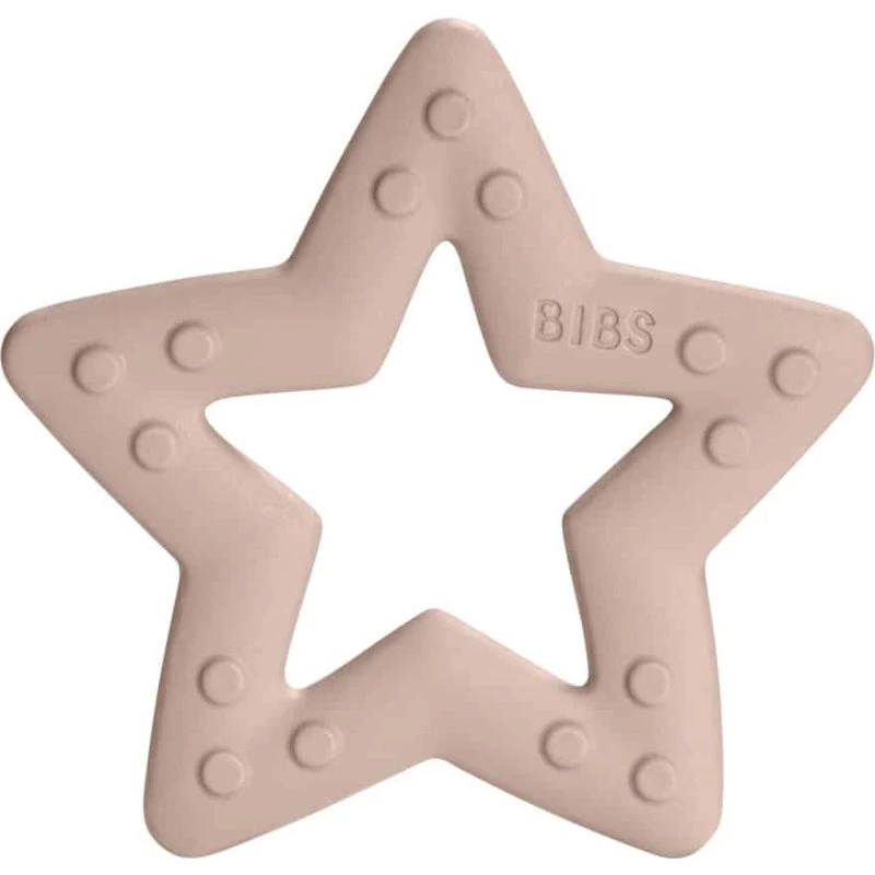 Bibs Baby Bitie Star Blush – blød bidering