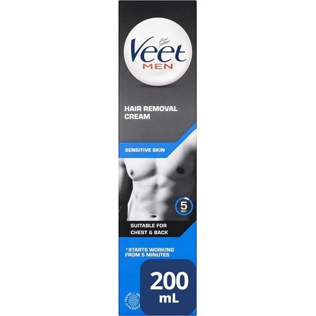 Veet Men Hair Removal Cream Sensitive Skin - 200 ml