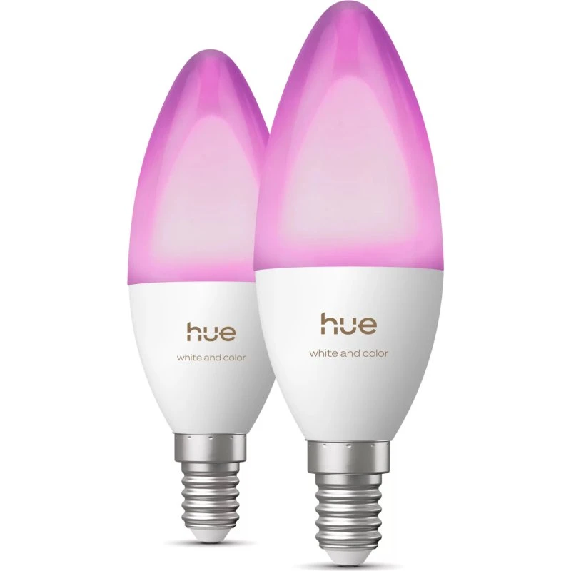 Philips Hue White & Color Ambiance E14 Kerte 2-pak