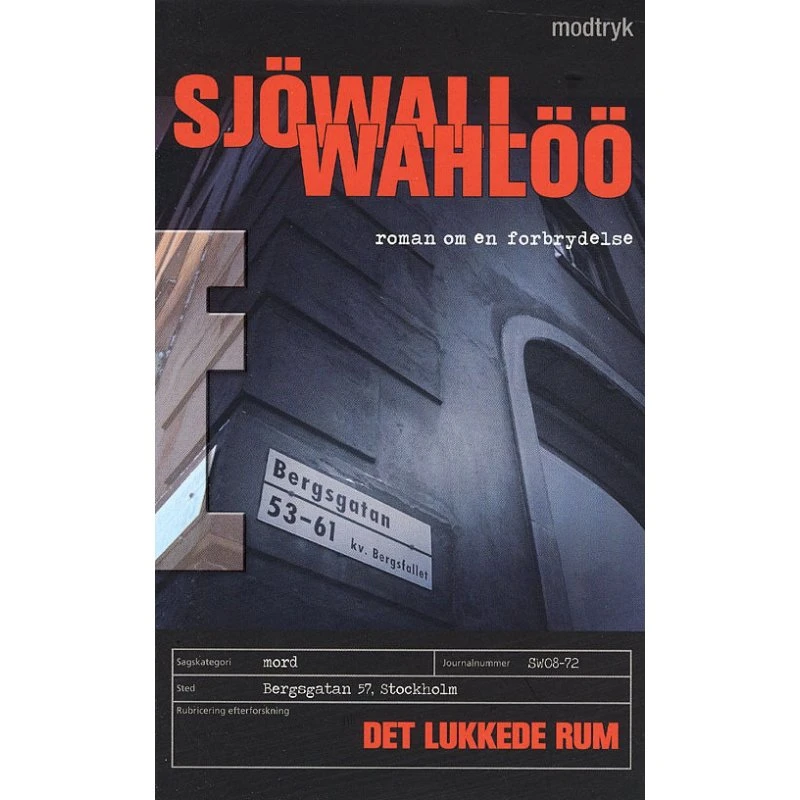 Det lukkede rum - Sjöwall & Wahlöö (Bog)