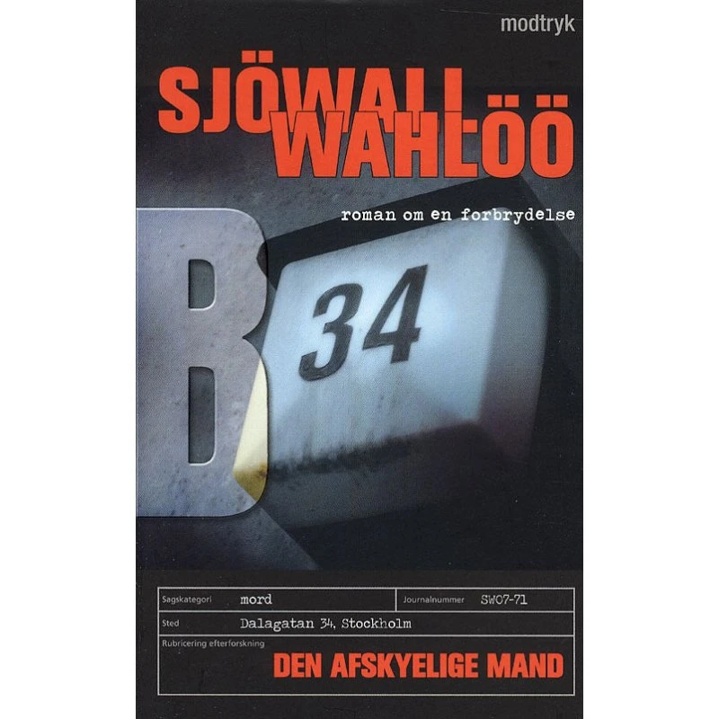 Den afskyelige mand - Sjöwall & Wahlöö (Bog)