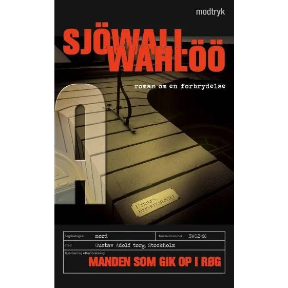 Manden som gik op i røg - Sjöwall & Wahlöö (Bog)