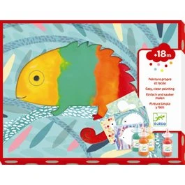 Djeco Collage med fingermaling - Dyr (fra 18 mdr.)