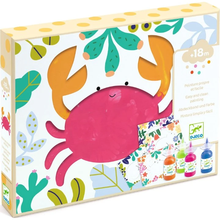 Djeco Aktiviteter med linjer – Garden, fingermaling (18 mdr+)