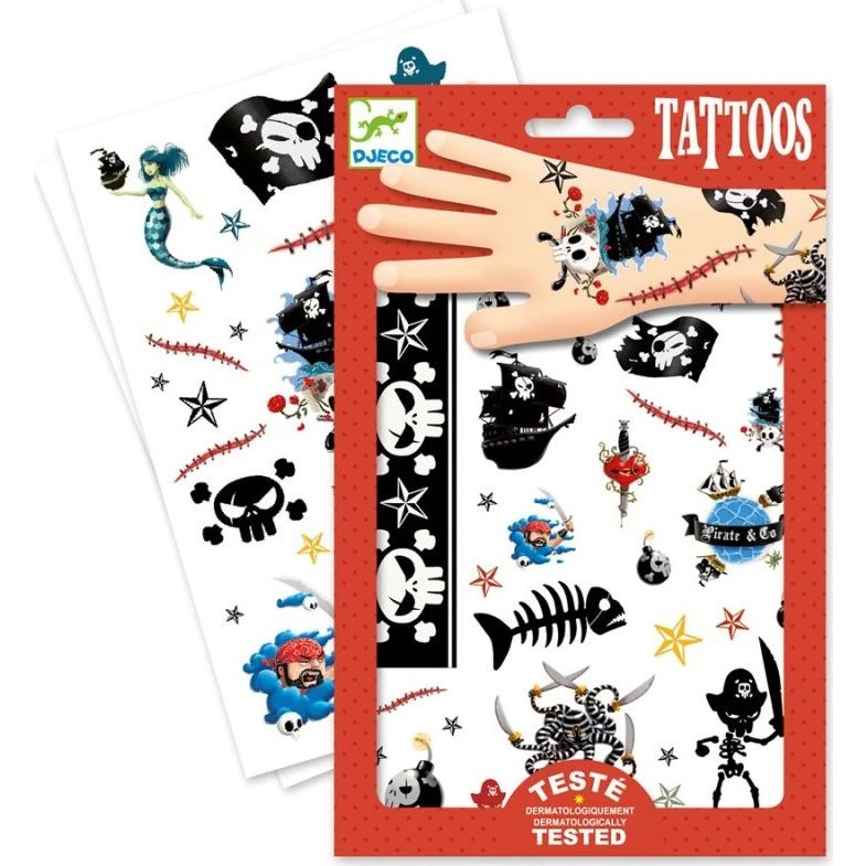 Djeco Tatoveringer - Pirater