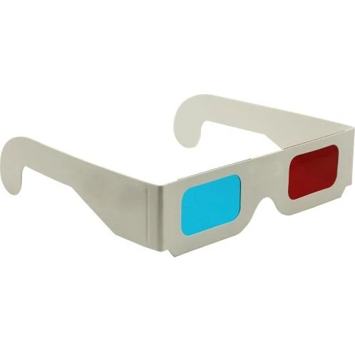 Chenj Pap 3D-briller rød/cyan – 10 stk.