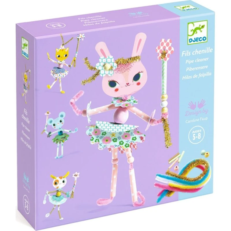 Djeco My Fairies kreativ sæt – lav 4 papirfeer