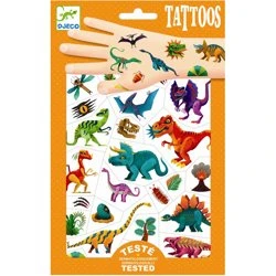 Djeco 50 dinosaur-tatoveringer