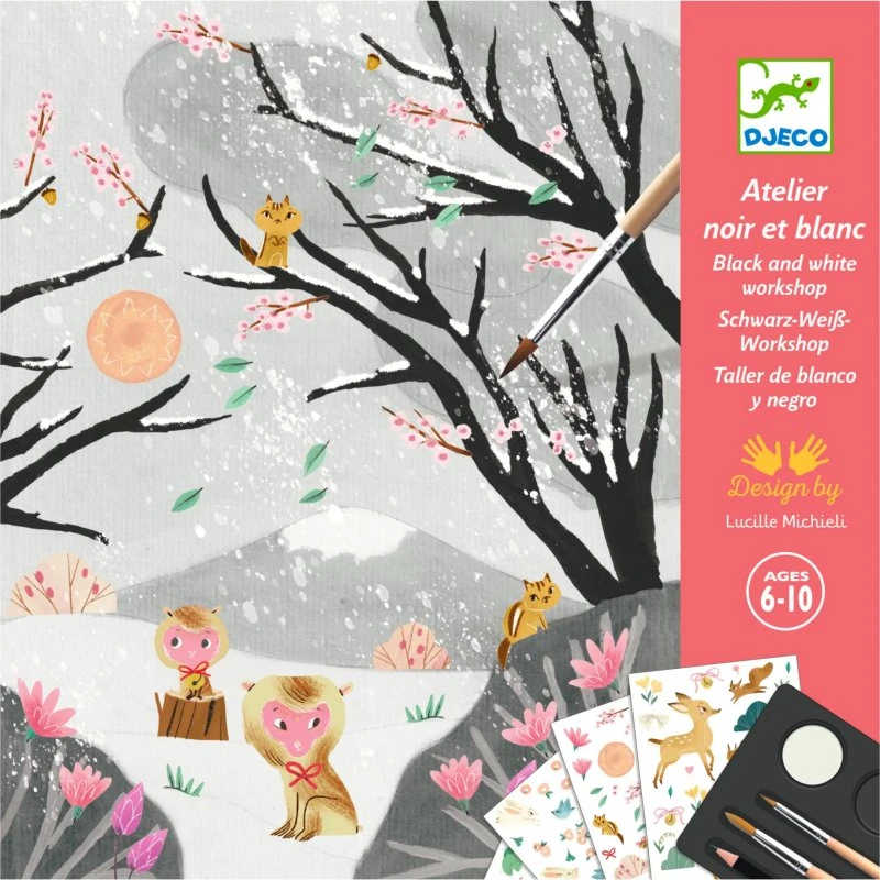 Djeco Kreativ Atelier – Den sidste sne (male- & collagekit 6+)