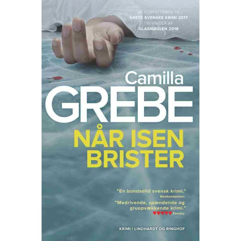 Camilla Grebe: Når isen brister (Bog)