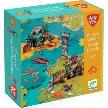 Djeco Arty Toys - Gigantisk Slagpuslespil (30 dele)