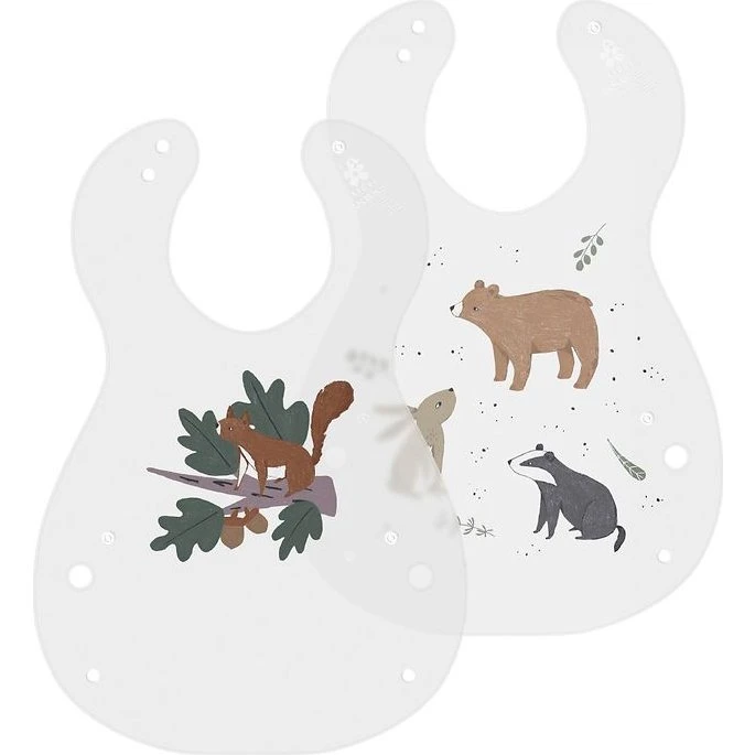 Sebra Nightfall hagesmække 2-pak, transparent med print