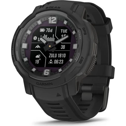 Garmin Instinct Crossover Solar Tactical 45 mm – Sort