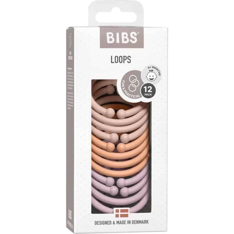 Bibs Loops multifunktionel babyrangle (Blush/Peach/Lilac)