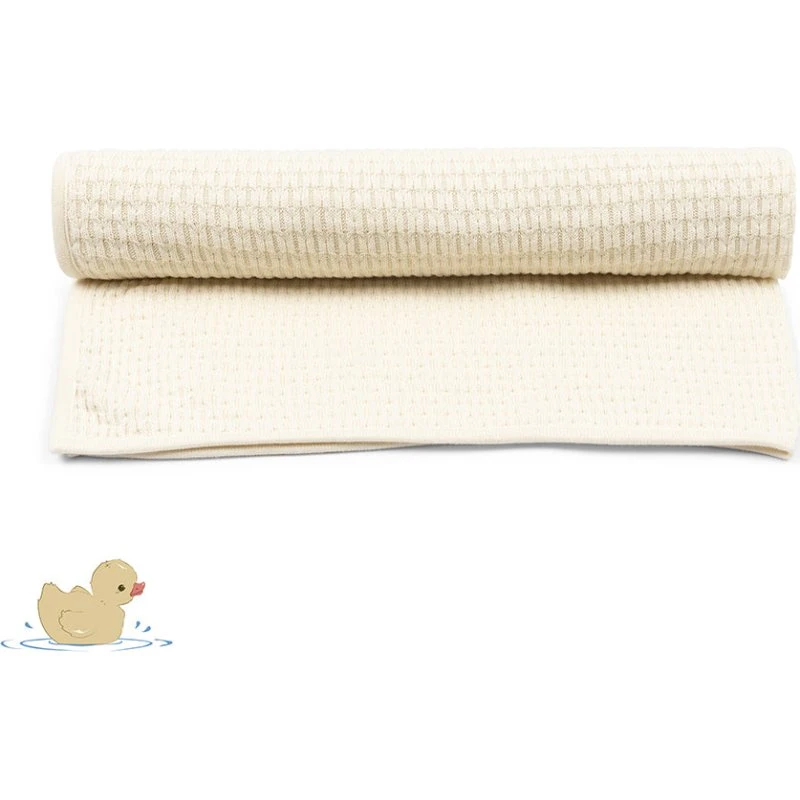 Konges Sløjd Fanga Venti Pointelle tæppe – Antique White (GOTS)