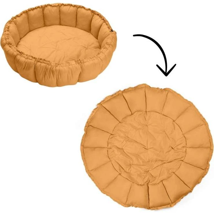 Play & Go Bloom Babynest/Legetæppe - Mustard