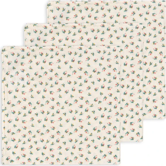 Konges Sløjd Stofbleer 3-pak Fleur Tricolore