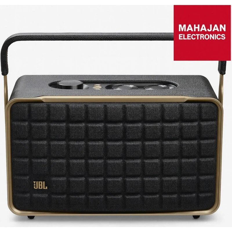 JBL Authentics 300 smart højttaler med Wi‑Fi, Bluetooth og stemmestyring (sort)