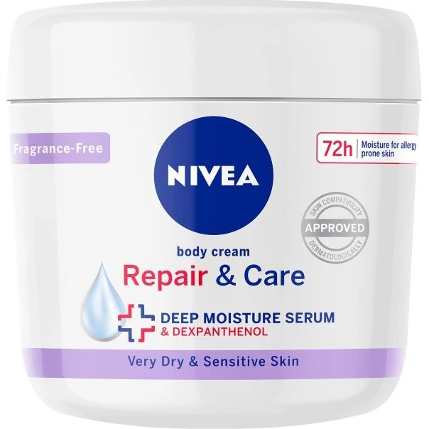 NIVEA Repair & Care Body Cream 72H, 400 ml