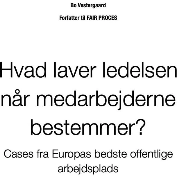 Hvad laver ledelsen når medarbejderne bestemmer? - Bo Vestergaard