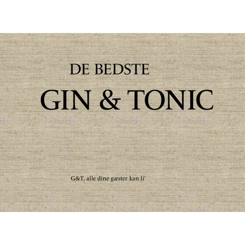 De bedste gin og tonic af Bo Vestergaard - Bog