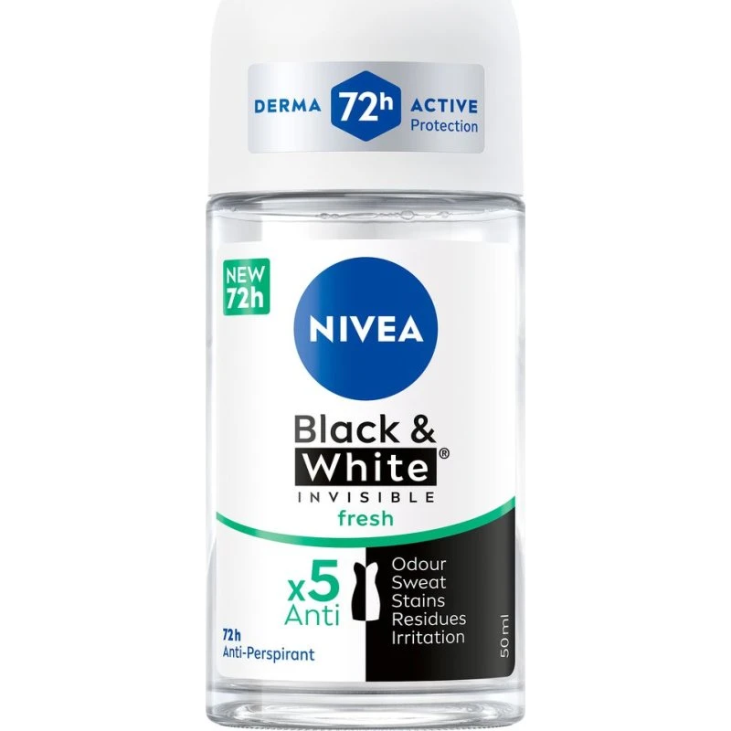 Nivea Black & White Fresh Roll-on 50 ml (dame)
