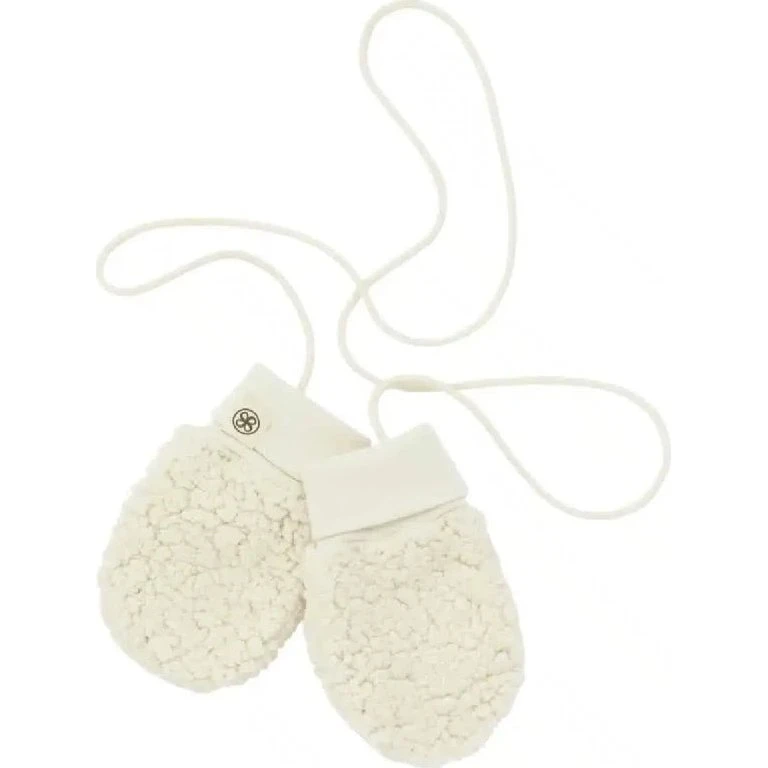 Cloby Teddy vanter off-white 6–12 m. – med snor