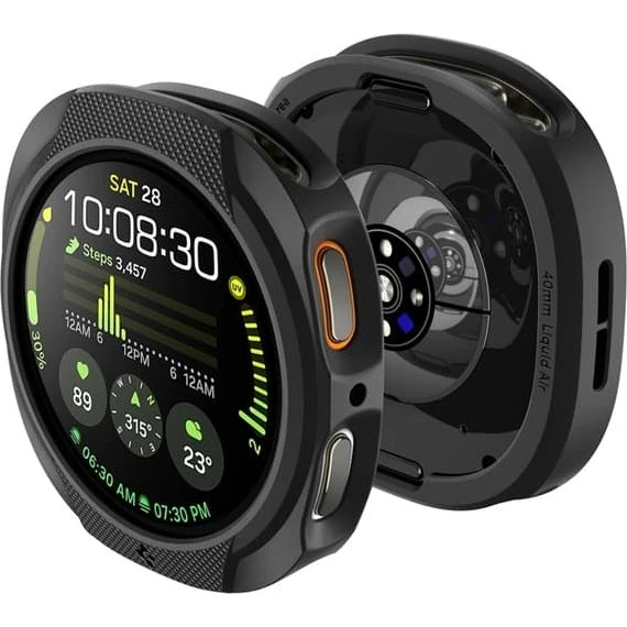Spigen Liquid Air Etui til Samsung Galaxy Watch 8 (40mm) - Sort