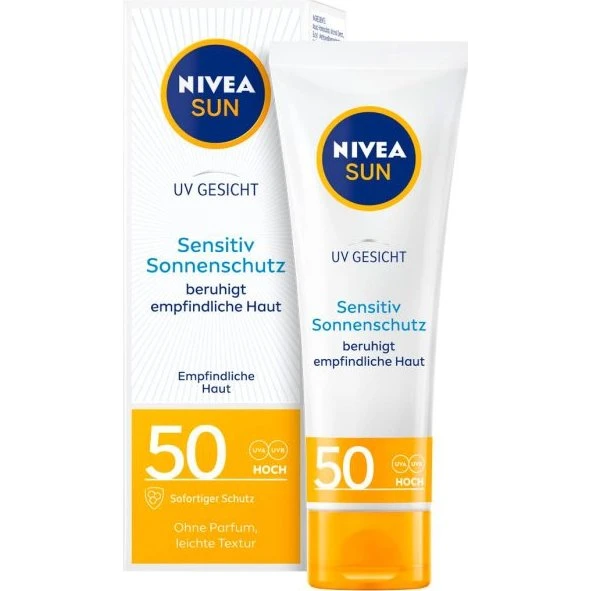 NIVEA Sun Sensitive SPF 50 ansigtssolcreme 50 ml