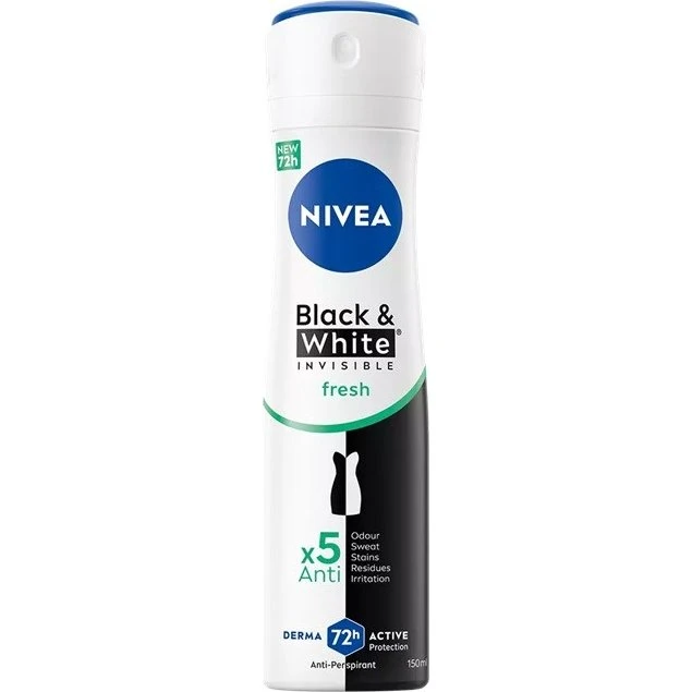 NIVEA Black & White Fresh antiperspirant spray 150 ml