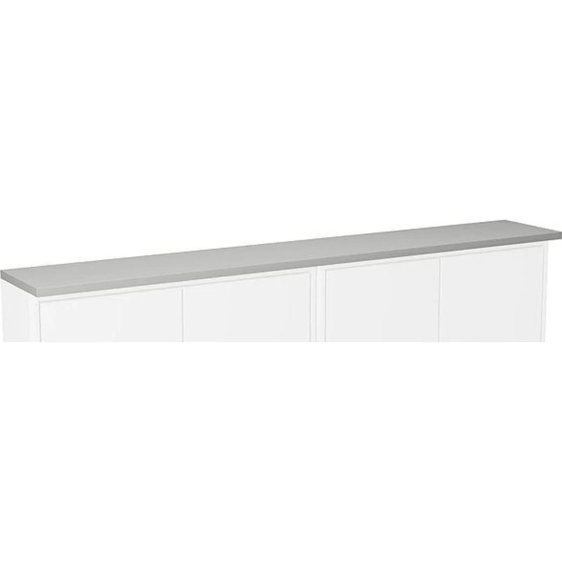Gustavsberg Graphic topplade med LED-belysning, 120x20 cm, grå