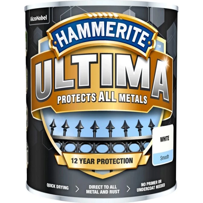Hammerite Ultima Vandig Rustbeskytter - Hvid 0,75L