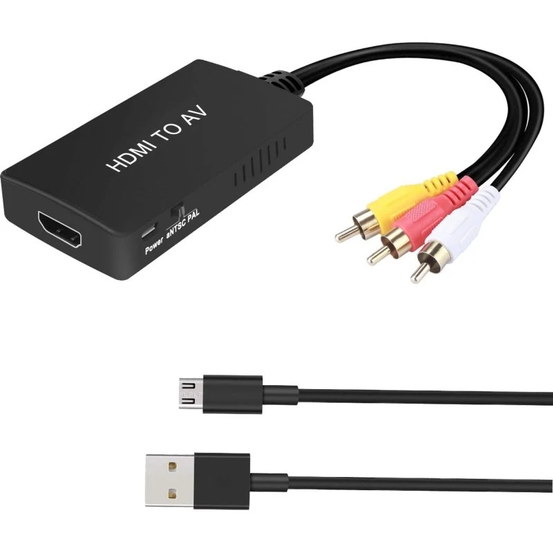 NÖRDIC HDMI til AV 3xRCA CVBS Adapter 1080p 1m