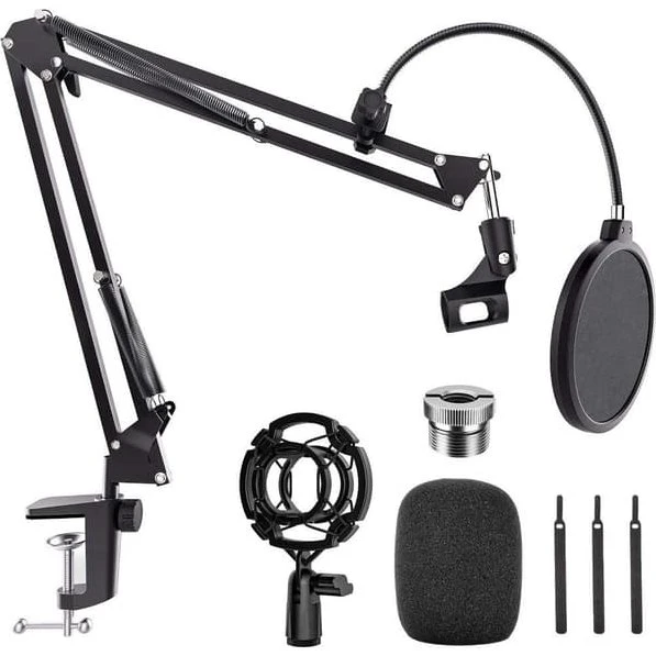 NÖRDIC Mikrofonstativ med bordarm og 5/8 adapter til Blue Yeti
