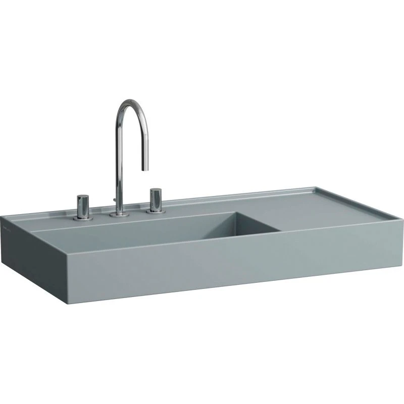 Kartell Laufen håndvask 90x46 cm mat grå venstre