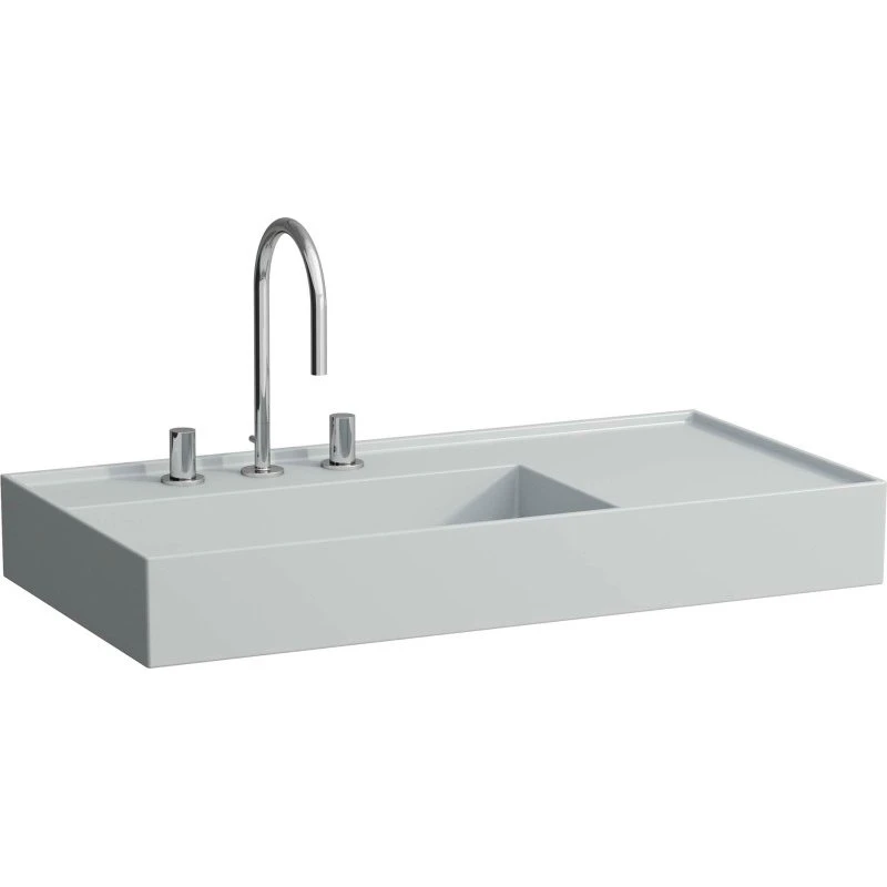 Kartell Laufen håndvask 90x46 cm mat grå venstre