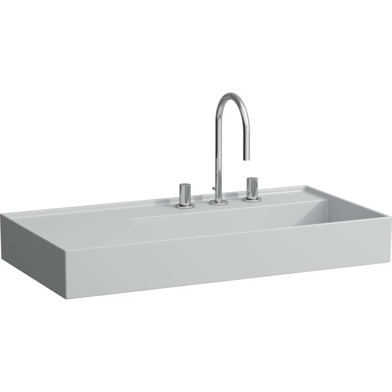 Kartell Laufen håndvask 90x46 cm mat grå - højre