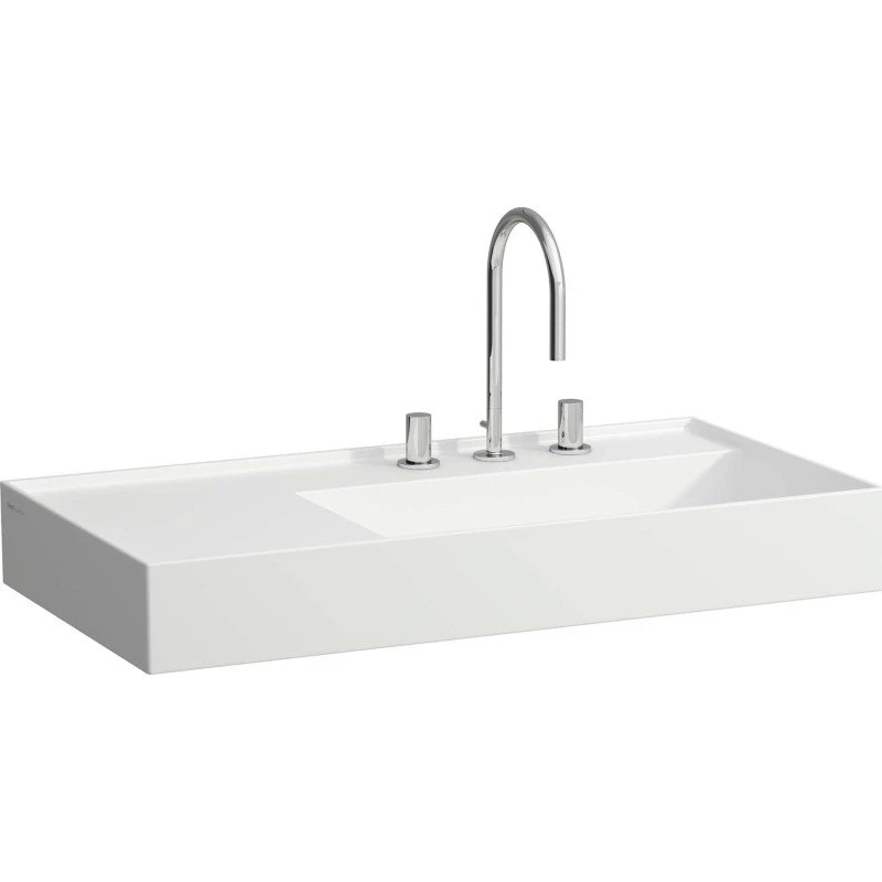 Kartell Laufen håndvask 90x46 cm mat hvid, højre