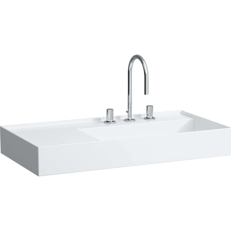 Kartell Laufen håndvask, 90x46 cm, hvid, højre