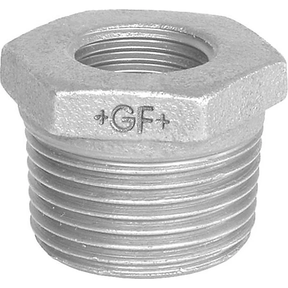 Georg Fischer Nippelmuffe Galvaniseret 1/2 - 1/4''